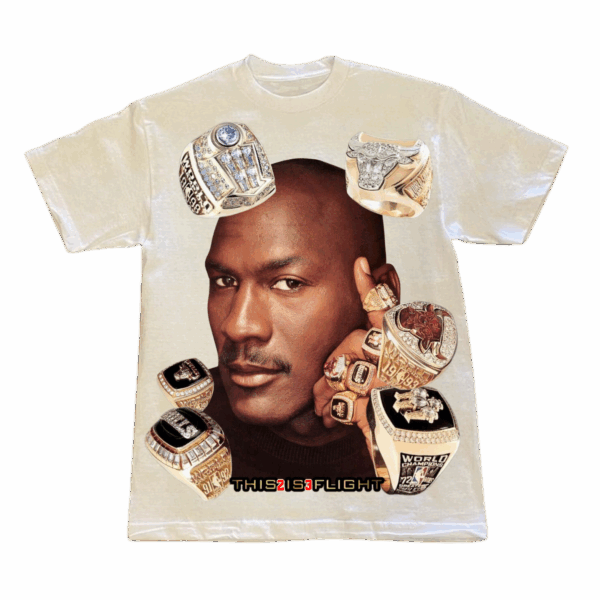 NBA Michael Jordan Rings Basic Fit Tee